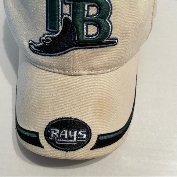 Tampa Bay Devil Rays Logo 7 Vintage MLB Snapback Cap Hat White - Picture 4 of 8